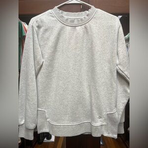 Orvis XS Heathered Gray Fleece Sweatshirt